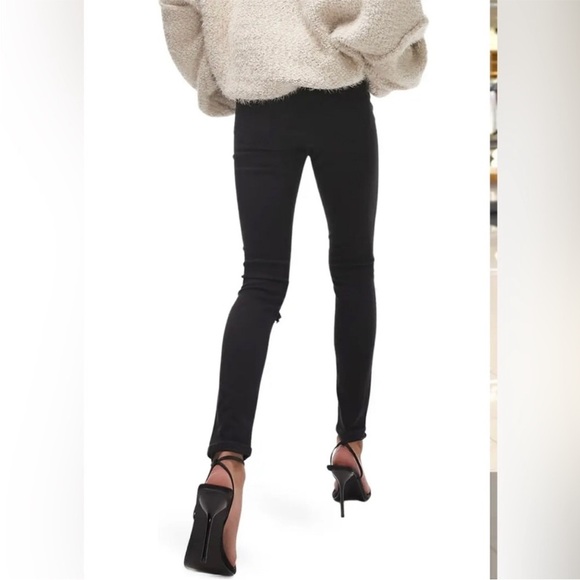 Topshop "Jamie" High-Rise Black Skinny Jeans 25 - Picture 5 of 5